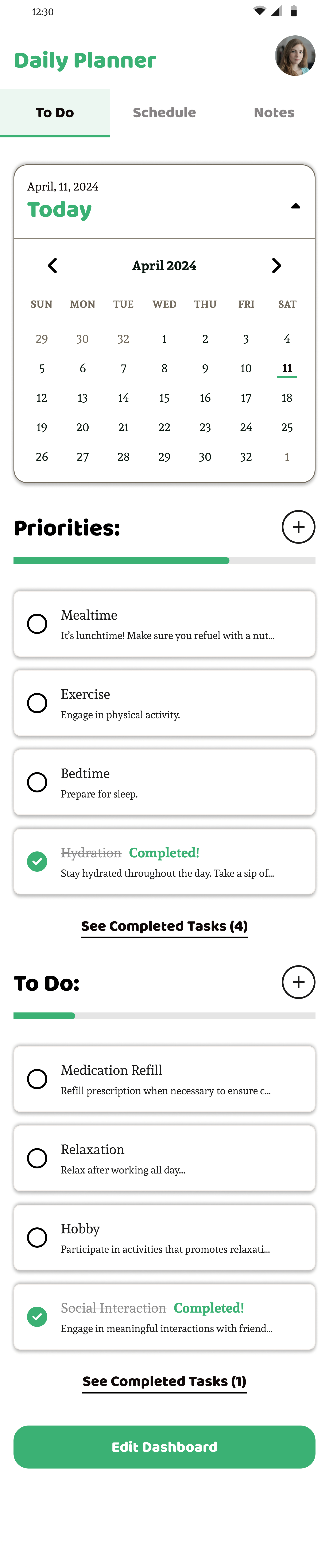 caretaker Planner comp