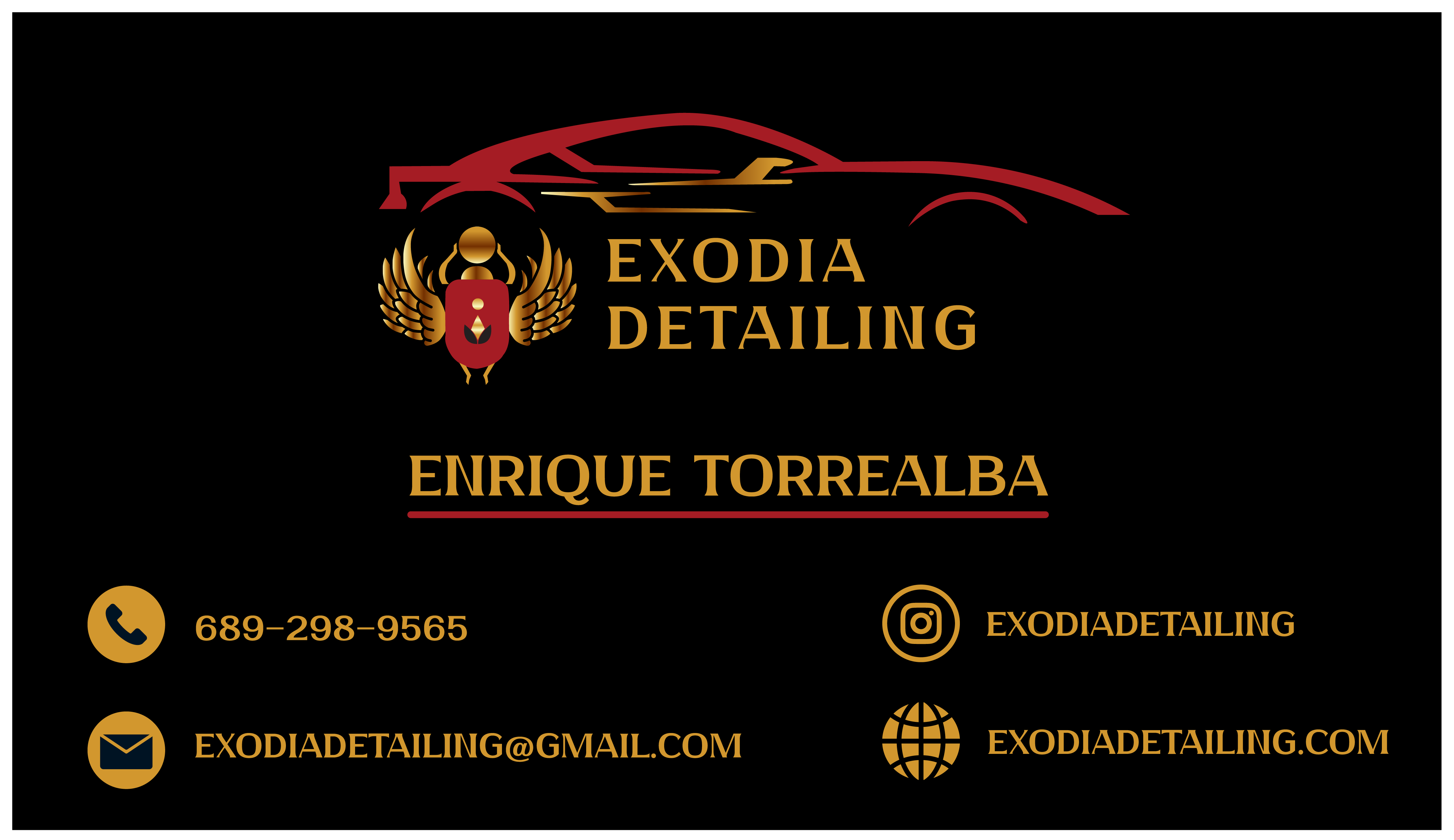 Exodia Business Card Front