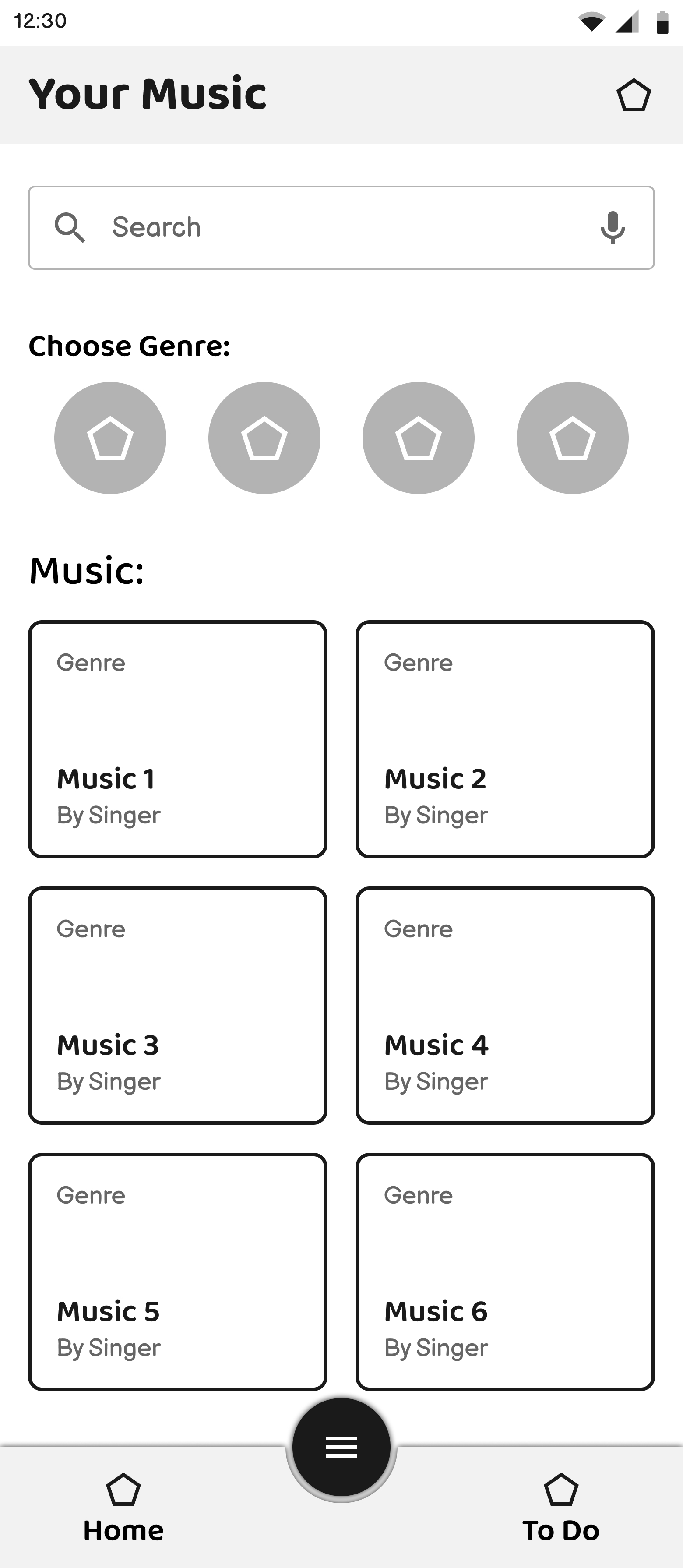 patient music wireframe