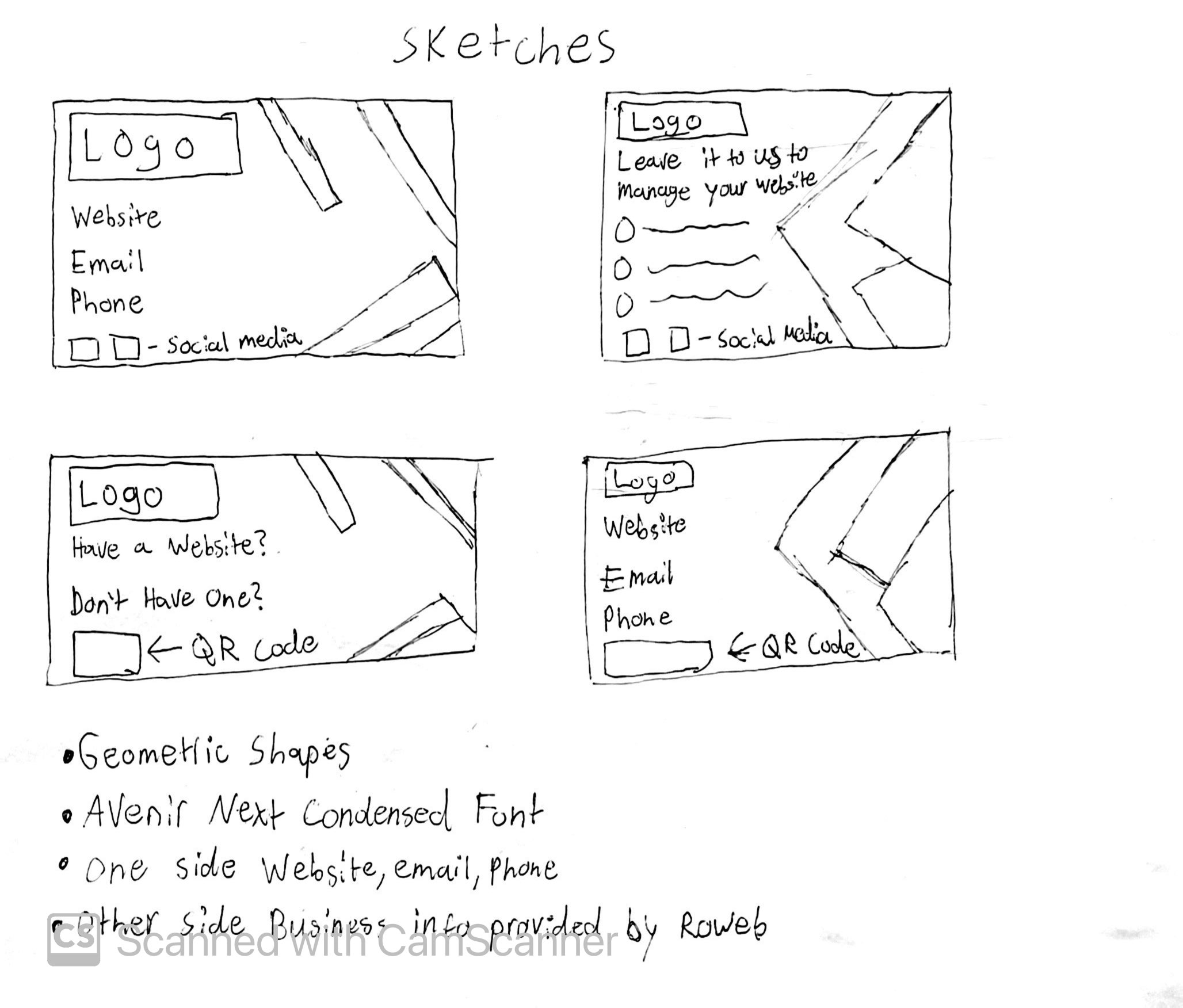 RowebCo First Sketches